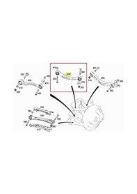 Resim Teknorot M-767 Denge Kolu Arka Sol Ust Cekıcı Kol W204 07 14 W205 14 C218 11 17 W212 09 15 C207 09 16 