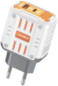 Resim Casper Via L20/L30/L40 ile Uyumlu 45W Turbo Hızlı Şarj Adaptörü, PD+USB Çıkışlı, Beyaz 