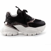 Resim Bambi Siyah Siyah Leather Kadın Sneaker K01480004503 