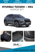 Resim GRAFİCAR Yeni Hyundaı Tucson Nx4 Uyumlu Konfor Seti İç Trim Kumaş Kadife Kaplama Ses İzolasyon Amaçlı Ürün 