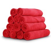 Resim auto brite Microfiber Towel Kırmızı Microfiber Bez 40x40cm 