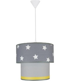Resim Şenay Aydınlatma Çocuk Odası Ikili Silindir Kumaş Avize Sarkıt-Gr 