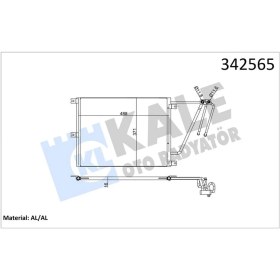 Resim Klima Kondenseri Opel Vectra B Estate-hatchback Al-al 1850051 1850061 52479125 
