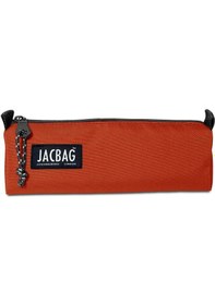 Resim Jacbag Turuncu Kiremit Kız Çocuk Tek Bölmeli Üçgen Okul ve Ofis Kalem Kutusu Çok Renkli 