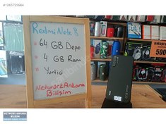 Resim Xiaomi Redmi Note 8 İkinci El TR | 64 GB | Siyah İkinci El XIAOMI REDMI NOTE 8 - YURTİÇİ