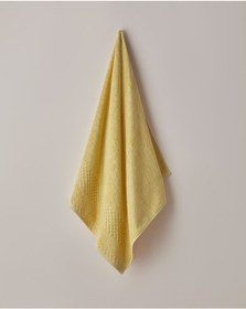 Resim English Home Border Check Pamuk Banyo Havlusu 70x140 Cm Sarı Sarı 