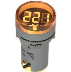 Resim Xkoren 22 Mm 24-550v Led'li Sarı Voltmetre 10 Adet 