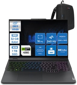 Resim LENOVO Legion Pro 7 I9-14900HX 32GB 1tb SSD 12GB/RTX4080/175W 16" Hdr Wqxga WIN11PRO L83DE002WTRWP01 