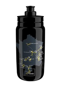 Resim Elite Fly Team Tour De France 550ml Bisiklet Matarası Siyah 