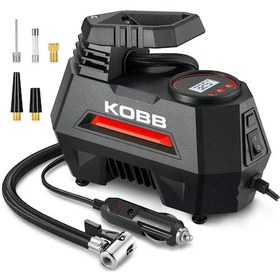 Resim Kobb Kb180 12volt 150 Psı Ayarlanabilir Dijital Basınç Göstergeli Lastik Şişirme Pompası 