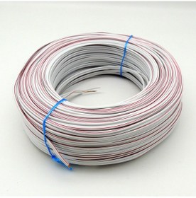Resim Elektrik Kablosu %100 Bakır 100 Metre 2X0.75 Mm Beyaz Kırmızı 