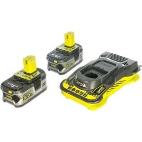 Resim Ryobi Ryobı RC18150-250 Yedek Akü ve Şarj Cihazı Seti - Çift Akü 18V Li-Ion 5AH 