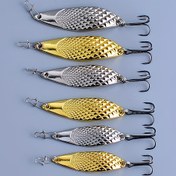 Resim LP7 Parlayan Çok Renkli Metalik Basınç Balıkçılığı Yemi - Dayanıklı Çinko Alaşımlı Kaşık Yem, Gerçekçi Balık Derisi Tasarımı ile Tatlı ve Tuzlu Su Balıkçılığı, Balıkçılık Yemleri ve Yemleri, Canlı Yem Tasarımı, Metalik Kaplama 