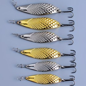 Resim LP7 Parlayan Çok Renkli Metalik Basınç Balıkçılığı Yemi - Dayanıklı Çinko Alaşımlı Kaşık Yem, Gerçekçi Balık Derisi Tasarımı ile Tatlı ve Tuzlu Su Balıkçılığı, Balıkçılık Yemleri ve Yemleri, Canlı Yem Tasarımı, Metalik Kaplama 