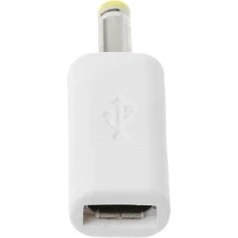 Resim Ganbao Beyaz Mikro USB Dişi Dc 4.0x1.7mm Erkek Fiş Jakı Dönüştürücü Adaptör Şarjı Sony Psp ve Daha Fazlası Için (Yurt Dışından) 