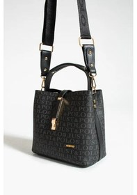 Resim Just Polo Kadın Günlük Kullanıma Uygun Uzun Askılı Şık El & Omuz Çantası Shoulder Bag Siyah 