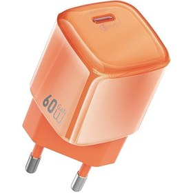 Resim Wiwu Wi-g037 Jade Dynamic Serisi Avs Özellikli Gan Tech Pd Şarj Başlığı 60w Turuncu 