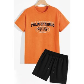 Resim Trendypassion Palm Şort T-Shirt Eşofman Takımı 