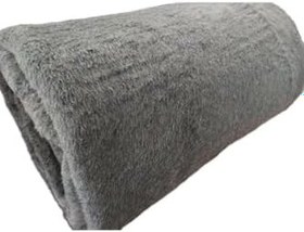 Resim Başaran Tek Kişilik Desensiz, Düz, Gri, Sade Lüks Peluş Battaniye, 2,3kg 