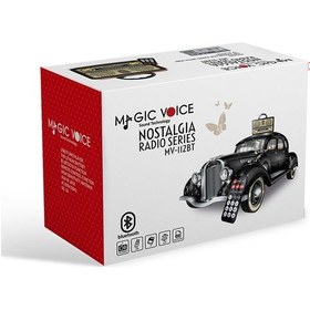 Resim Magic Voice MV-112BT Usb/Sd/Fm/Bluetooth Destekli Nostaljik Radyo 