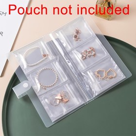 Resim 1 adet 84/160 Bölmeli Takı Organizatör Seyahat - Çok Bölmeli Şeffaf PVC Takı Saklama Kitabı, Büyük Kapasiteli Küpe & Kolye Organizatörü, Dolaşmayan Yüzük Sergi Kutusu Seyahat ve Ev Depolama için, Güvenli Kapatma Sistemi, Şeffaf Tasarım, Takı Kutuları 