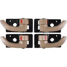 Resim Synodicmonth Hyundai Tucson 2005-2009 Bej İçin 4 Adet Araç İç Kapı Kolu Sol Sağ İç Kapı Kolu Yedek Seti 