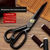 Resim 2 Adet Profesyonel 10 İnç Kumaş Makas Seti, Keskin Paslanmaz Çelik Bıçaklar, Ergonomik Tutuşlar, Kumaş Kesimi, Giyim ve Ofis Görevleri, ve Dikiş Malzemeleri İçin Mükemmel. 