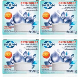 Resim Saban Nem Alıcı Rutubet ve Küf Önleyici Yedek Tablet Vanilya 2X500 4'lü 