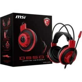 Resim Msı DS501 Gaming Mikrofonlu Kulaklık 3,5mm Jac Siyah-Kırmızı 