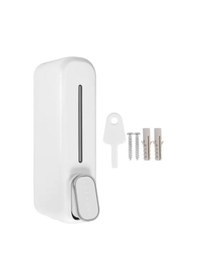 Resim 2 Adet Beyaz Duvara Monte Sıvı Sabunluk - 300 Ml, Şık & Dayanıklı Dispenser, Banyo Ve Mutfak İçin Siyah 