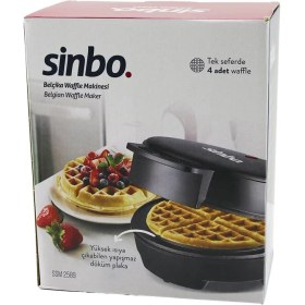 Resim Döküm Belçika Waffle Makinesi Elektrikli 4 Waffle Yapışmaz Yüzey 1000W SSM-2589 