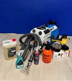 Resim DGS DOGUS Koltuk Yıkama Makinesi Profesyonel Set Halinde (TELLİ HORTUM) 7 Parça Ürün Ile 