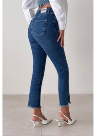 Resim Lacarino 7413 Mia Kadın Jean Pantolon Dark Blue 