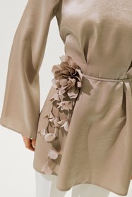 Resim Floral Cluster Belt Mink - MINK / STD 