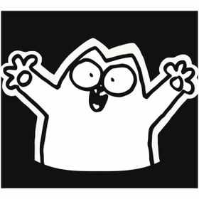 Resim Redline Grafik CAMDAN BAKAN KEDİ OTO STICKER 