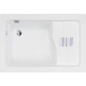 Resim Perry Oturmalı Dikdörtgen Küvet 110x70, H55 (Gövde + Metal Ayak + Ön Panel) 