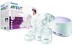 Resim Comfort Çift Elektrikli Göğüs Pompası - SCF334/02 Hızlı ve Konforlu Süt Sağma 