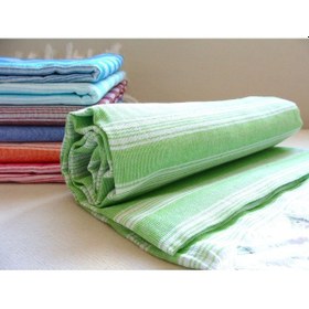 Resim Açık Yeşil %80 Pamuk 175x96cm Peştemal Püsküllü Banyo Havlusu M1 Açık Yeşil 