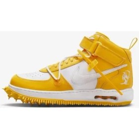 Resim Nike Air Force 1 Mid Sp Off-White Varsity Maize(Özel Seri) 