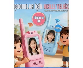 Resim Aggiy Akıllı Çocuk Telsizi Smart Görüntülü Konuşma 4 Farklı Ses Efekti Walkie Talkie 2 Adet Oyuncak Telsiz 