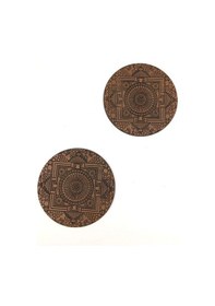 Resim Bardak Altlığı Model -68 Kahverengi 