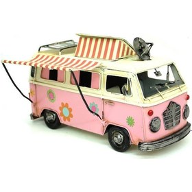Resim Dekoratif Metal Minibüs Çerçeveli Ve Tenteli C0239 Model 