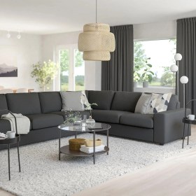 Resim IKEA Gri Rahat Kanepe - 5'li Köşe Kanepe 