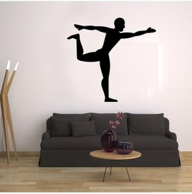 Resim Jimlastikçi Folyo Sticker 90 Cm Uzunluk Siyah 