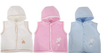 Resim Sevi Bebe Kapşonlu Yelek (6 Lı Seri) 