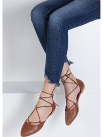 Resim Fox Shoes Taba Kadın Babet B726047209 