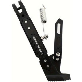 Resim Dashanshop Siyah Ayarlanabilir M3 Motosiklet Yan Sehpası - Kaymaz Ayaklık Ve Cnc İşlemeli 
