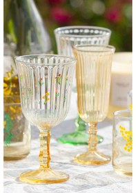 Resim Rakle Botanical 4'lü Su Kadehi Seti 240 Cc Renkli 