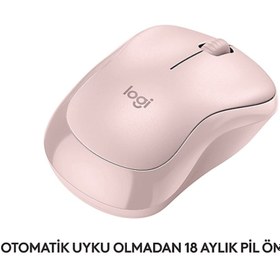 Resim logitech M240 Sessiz Kablosuz Mouse Pudra Pembe 