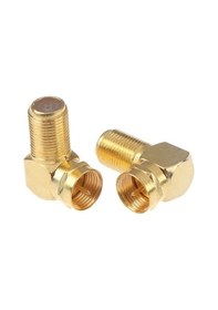 Resim electroon F Konnektör L 90 Derece Gold - 100Adet 